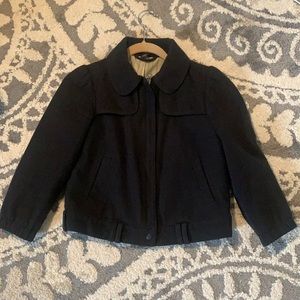 GAP elegant black jacket! Cuffed sleeves!